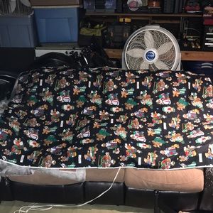 VIP screen print Cranston Print Works Company Vintage fabric Bears Christmas 💕